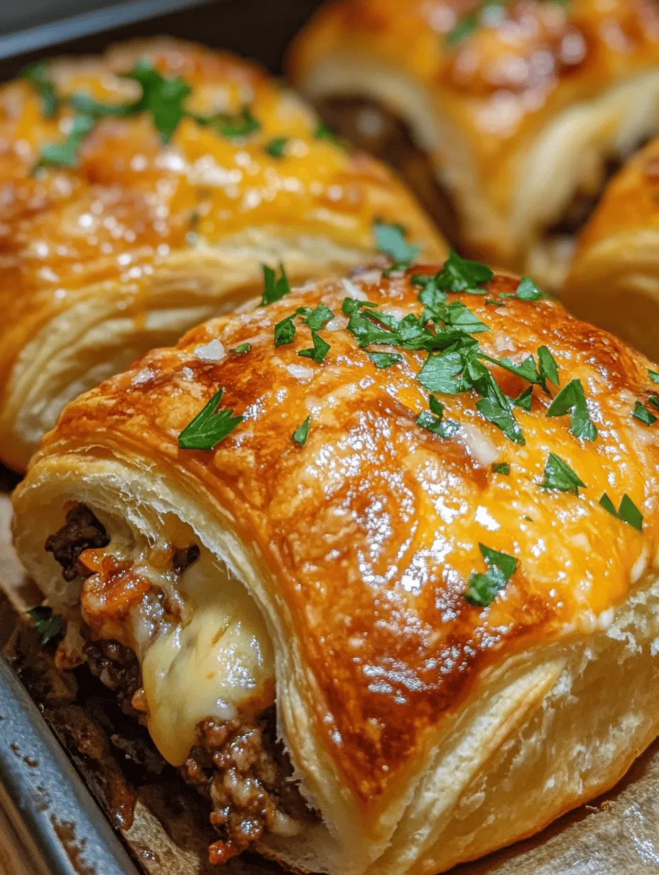 If you're on the lookout for a crowd-pleasing snack or appetizer that brings the essence of a classic cheeseburger into one delectable bite, then look no further than Garlic Parmesan Bacon Cheeseburger Bombs. This innovative recipe takes the beloved flavors of a cheeseburger and wraps them in a flaky, golden crescent roll dough, creating a delightful treat that is as easy to make as it is satisfying to eat.