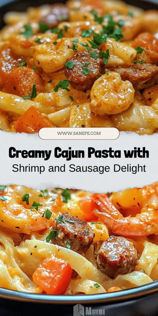 Dive into the flavors of the South with this Creamy Cajun Pasta featuring succulent shrimp and spicy Andouille sausage! This indulgent dish combines rich creaminess with the bold spices of Cajun cuisine, perfect for any occasion. Whether you're a seasoned chef or just starting out, this easy recipe delivers a taste of Louisiana right in your kitchen. Get ready to impress your family and friends! #CajunPasta #ShrimpRecipe #ComfortFood #CookingAtHome #SouthernCooking