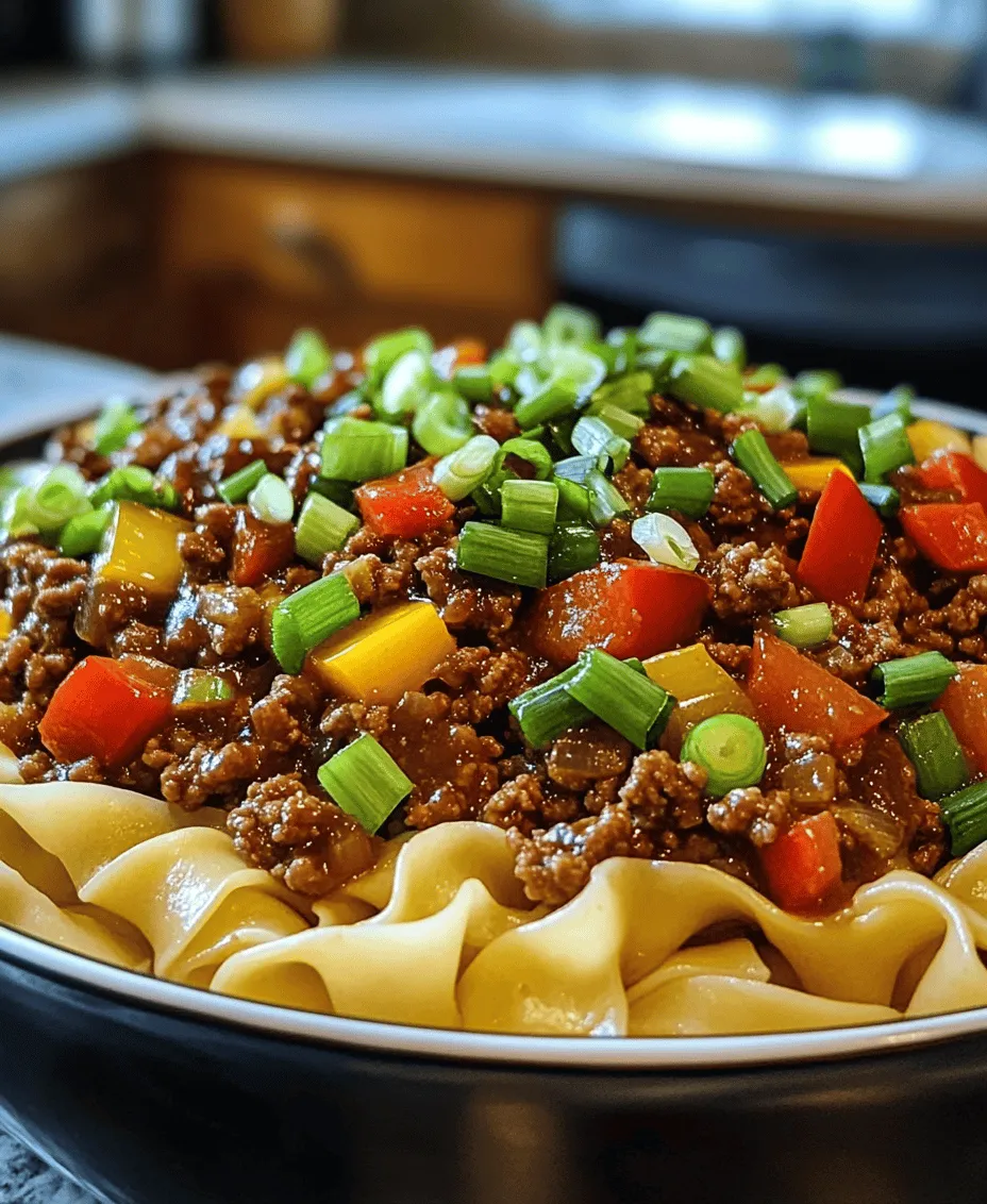 In a world where time is of the essence, finding a quick yet satisfying dinner option can often feel like a daunting task. Enter the Stunning Mongolian Ground Beef Noodles. This delightful dish marries the rich, bold flavors of Mongolian cuisine with the convenience of ground beef and egg noodles, making it the perfect solution for busy weeknights, family meals, or casual dinner gatherings.