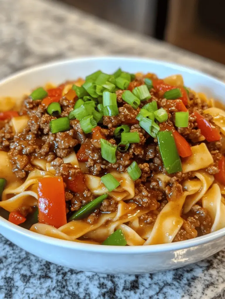 In a world where time is of the essence, finding a quick yet satisfying dinner option can often feel like a daunting task. Enter the Stunning Mongolian Ground Beef Noodles. This delightful dish marries the rich, bold flavors of Mongolian cuisine with the convenience of ground beef and egg noodles, making it the perfect solution for busy weeknights, family meals, or casual dinner gatherings.