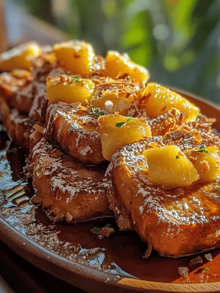 If you're looking to elevate your breakfast game, look no further than the Hawaiian Roll French Toast Delight. This delightful dish transforms the traditional French toast experience into a tropical getaway with each bite. Imagine the sweetness of soft, pillowy Hawaiian rolls, perfectly infused with a rich, custardy egg mixture, then griddled to golden perfection. This recipe is not only bursting with unique flavors but is also incredibly easy to prepare, making it suitable for any occasion—be it a lazy weekend brunch, a festive holiday breakfast, or a special gathering with friends and family.