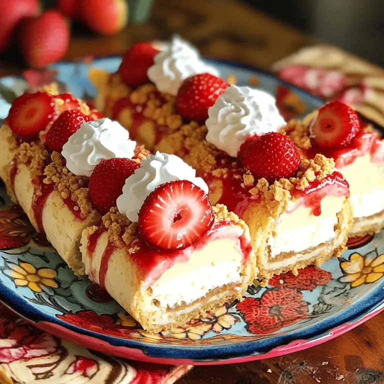 The first step in creating your Strawberry Shortcake Cheesecake Rolls is to prepare the strawberries. This process is essential for enhancing their flavor and ensuring the right texture when incorporated into the filling.