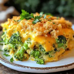 Casseroles have long been a staple in home cooking, cherished for their ability to deliver warmth and comfort in every bite. Among the myriad of casserole recipes, the Cheesy Broccoli Bliss Casserole stands out, skillfully marrying the nutritious benefits of broccoli with the creamy, indulgent goodness of cheese. This dish not only tantalizes the taste buds but also offers a hearty option that families can enjoy together. With its delightful blend of flavors and textures, the Cheesy Broccoli Bliss Casserole is an ideal meal for busy weeknights or gatherings, making it a practical choice for those looking to whip up something delicious without spending hours in the kitchen.