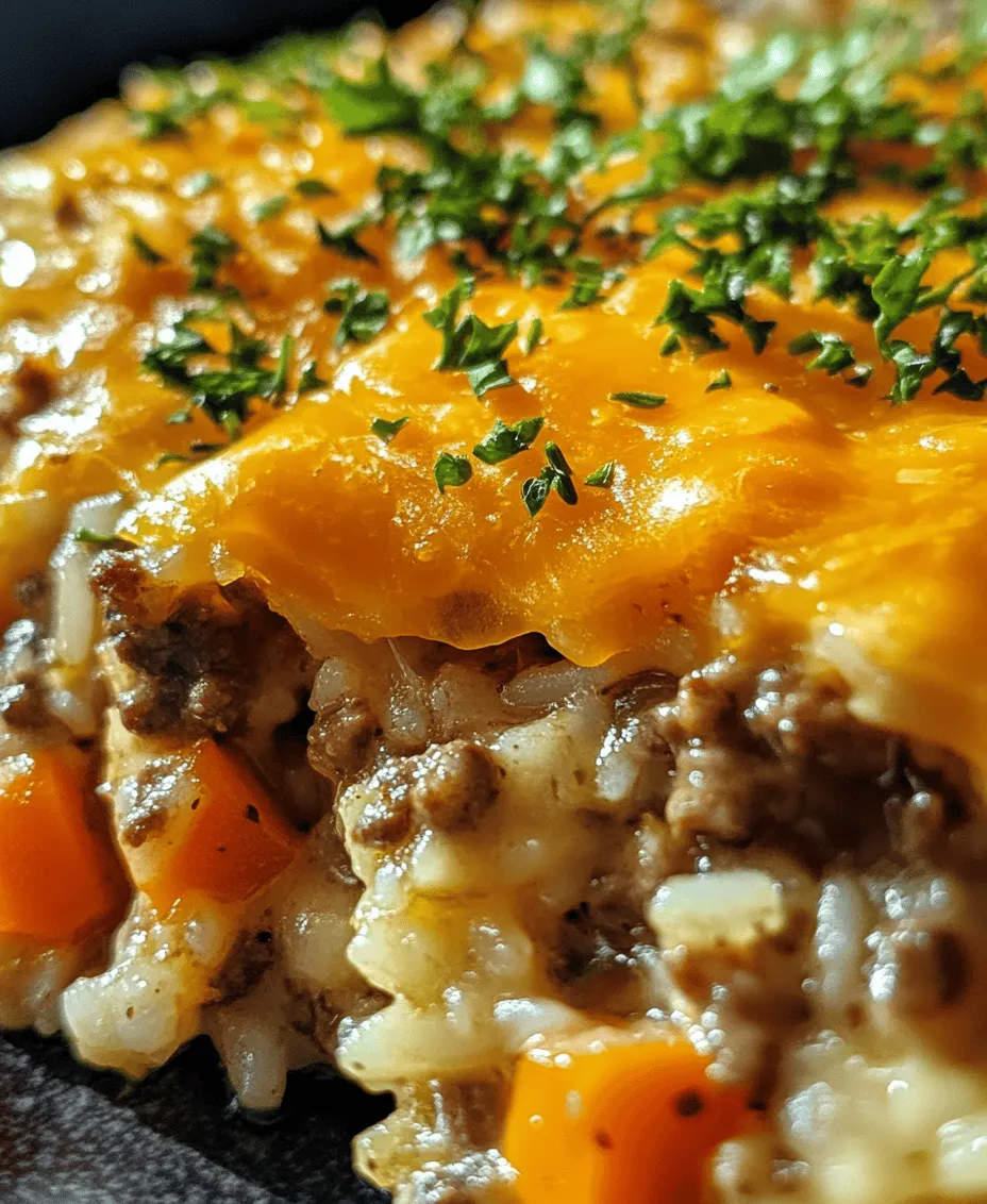 When the chill of autumn settles in or winter winds howl outside, nothing warms the heart quite like a comforting meal. Among the many dishes that evoke feelings of home and warmth, the Hearty Cheesy Beef Rice Casserole stands out as a quintessential comfort food. This dish encapsulates the essence of cozy nights with its savory layers of ground beef, creamy mushroom soup, and gooey cheddar cheese, all beautifully combined with tender rice.