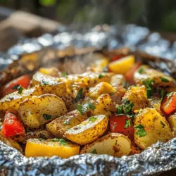 Foil packet meals are quickly becoming a cooking favorite among home chefs and outdoor enthusiasts alike. This cooking method not only simplifies meal preparation but also enhances the flavors of the ingredients through steaming and roasting. Among the many options you can create with foil packets, Sizzling Potato Foil Packets stand out as a delicious and versatile choice that can be enjoyed at family dinners, picnics, or during outdoor grilling sessions.