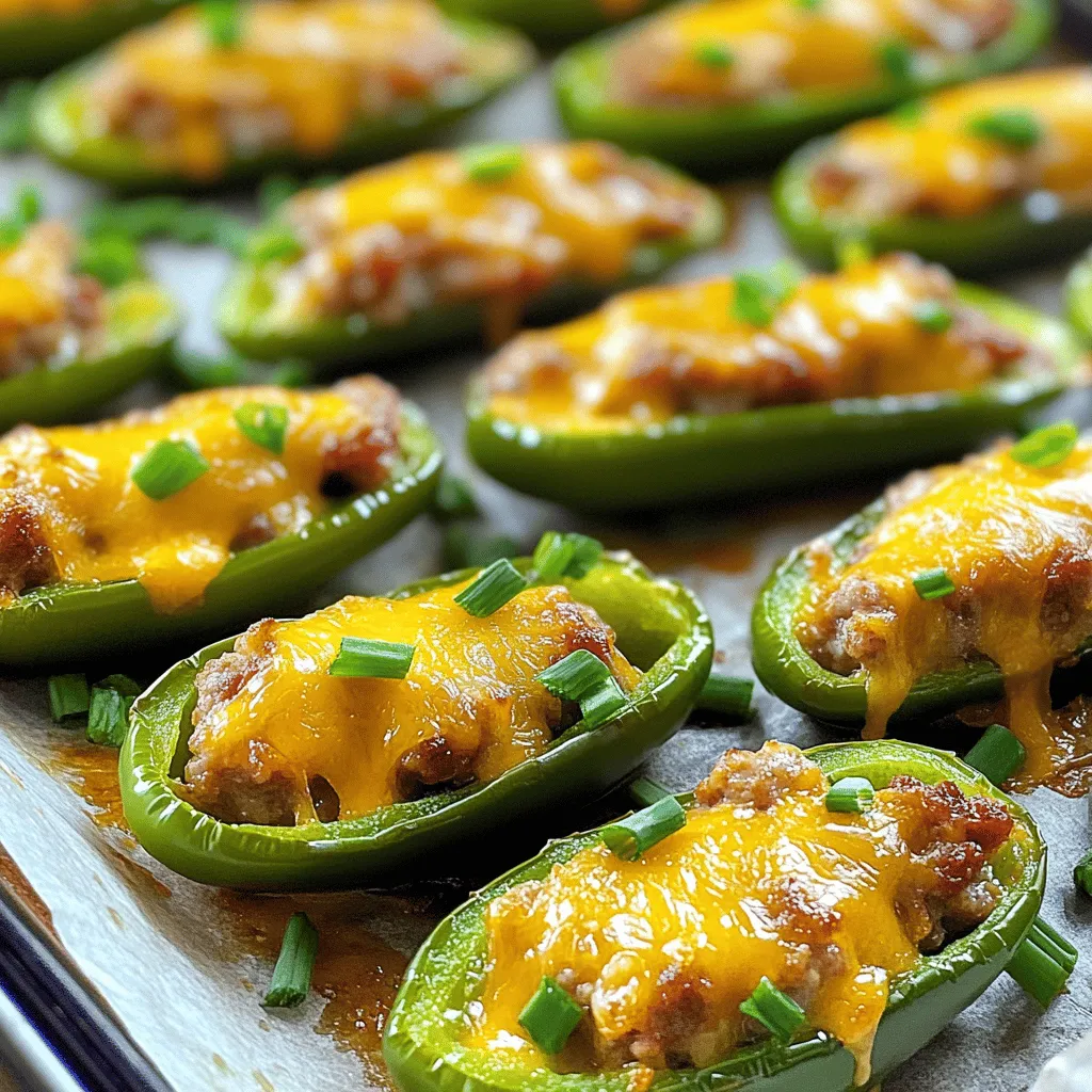 In the world of appetizers, few dishes can rival the tantalizing combination of spice and savory goodness found in sausage-stuffed jalapeños. These little pockets of flavor are more than just a snack; they are a celebration of taste, merging the heat of fresh jalapeños with the rich, hearty essence of sausage and the creamy indulgence of cheese. Whether you are hosting a lively gathering, cheering on your favorite team during game day, or simply indulging in a cozy night at home, this dish is bound to impress and satisfy.