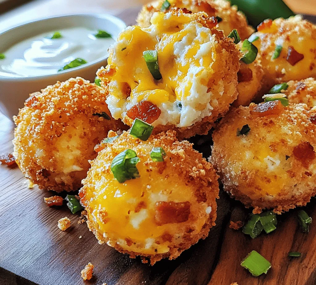 Bacon Jalapeño Popper Cheese Balls are the perfect blend of indulgence and flavor, combining the smoky richness of bacon with the fiery zest of jalapeños and the creamy goodness of cheese. As a versatile appetizer, they are ideal for various occasions, from informal gatherings to festive celebrations. Whether you're hosting a game day party, a casual get-together, or simply indulging in a tasty snack, these cheese balls will surely impress your guests and elevate any dining experience. Their bite-sized nature makes them easy to share, and their unique flavor profile is bound to leave everyone craving more.