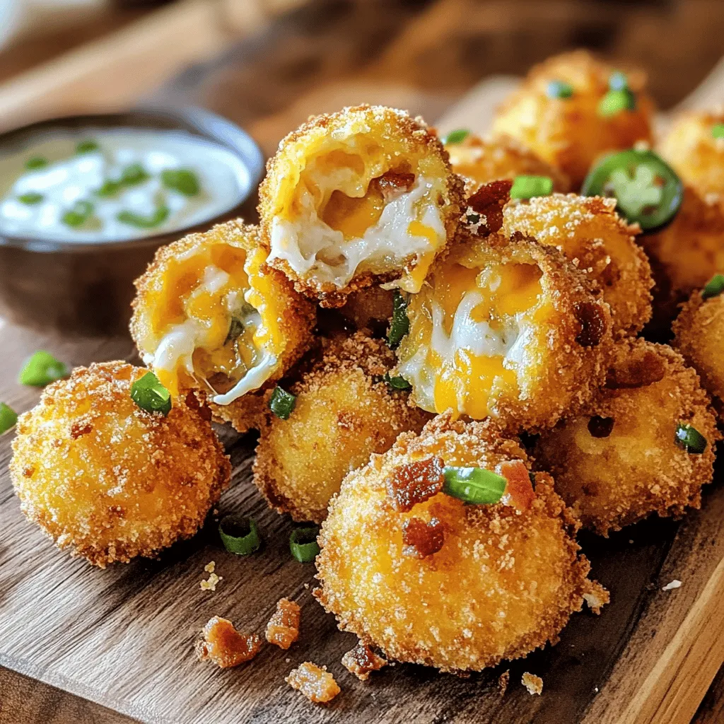 Bacon Jalapeño Popper Cheese Balls are the perfect blend of indulgence and flavor, combining the smoky richness of bacon with the fiery zest of jalapeños and the creamy goodness of cheese. As a versatile appetizer, they are ideal for various occasions, from informal gatherings to festive celebrations. Whether you're hosting a game day party, a casual get-together, or simply indulging in a tasty snack, these cheese balls will surely impress your guests and elevate any dining experience. Their bite-sized nature makes them easy to share, and their unique flavor profile is bound to leave everyone craving more.