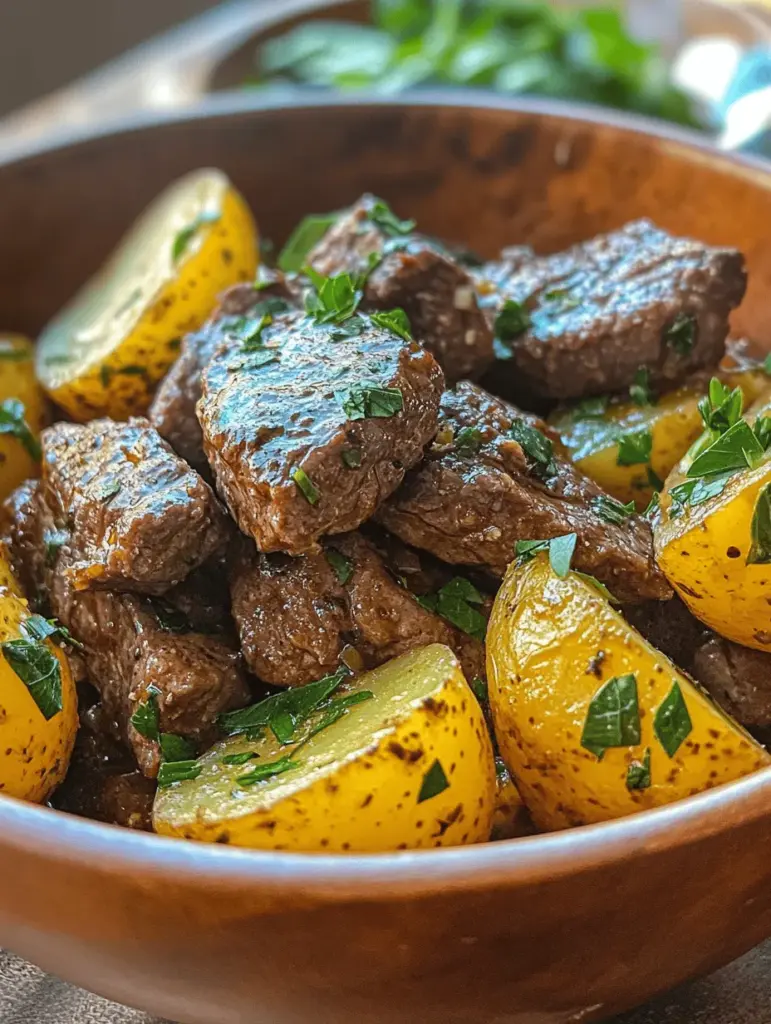 When it comes to comfort food, few dishes can rival the rich, savory goodness of Slow Cooker Garlic Butter Beef Bites & Potatoes. This mouthwatering recipe combines tender, flavorful beef with the earthy goodness of baby potatoes, all simmered in a luscious garlic butter sauce. The result is a hearty meal that not only warms the soul but also satisfies the taste buds.