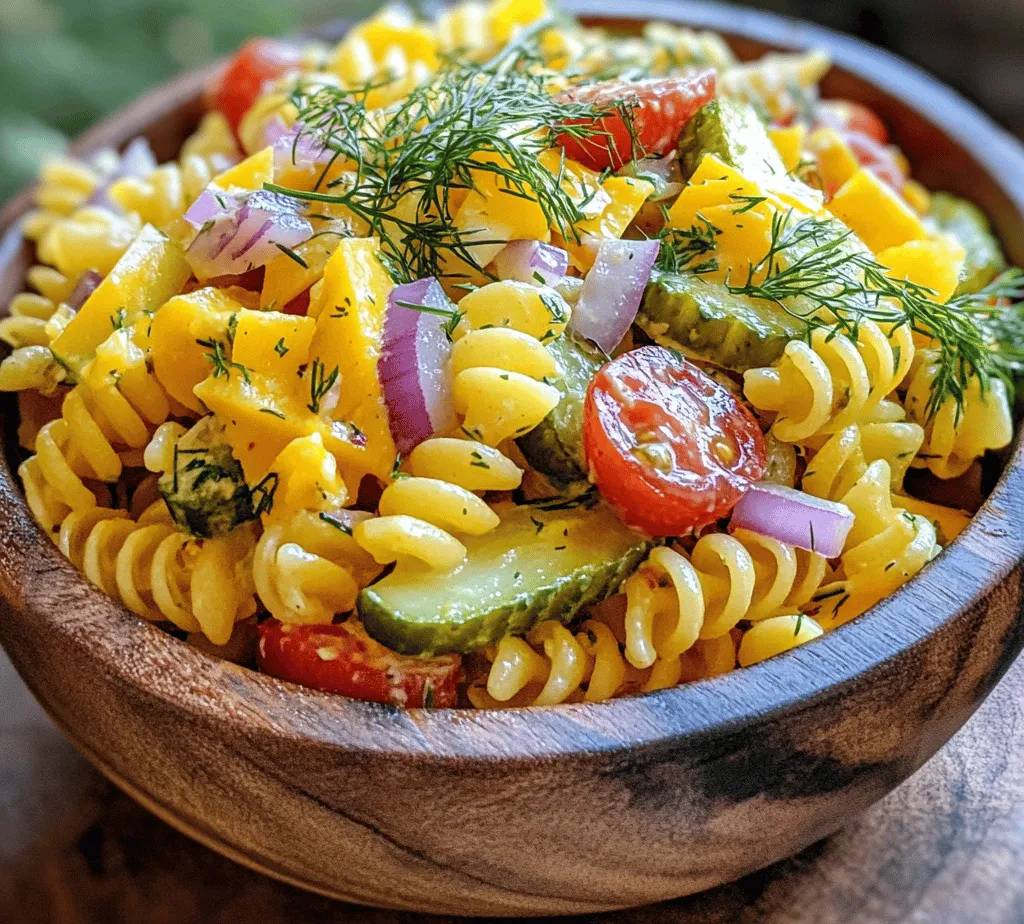 As the sun shines brighter and the days become longer, summer gatherings begin to fill our calendars. One dish that consistently finds its way to potlucks, barbecues, and family picnics is pasta salad. Among the multitude of variations available, the Dill-icious Pickle Pasta Salad stands out as a unique and refreshing option. This dish beautifully balances the tangy, crunchy goodness of dill pickles with creamy dressing and fresh ingredients, making it a perfect accompaniment to any summer meal.