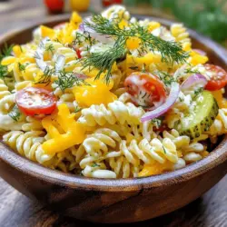 As the sun shines brighter and the days become longer, summer gatherings begin to fill our calendars. One dish that consistently finds its way to potlucks, barbecues, and family picnics is pasta salad. Among the multitude of variations available, the Dill-icious Pickle Pasta Salad stands out as a unique and refreshing option. This dish beautifully balances the tangy, crunchy goodness of dill pickles with creamy dressing and fresh ingredients, making it a perfect accompaniment to any summer meal.