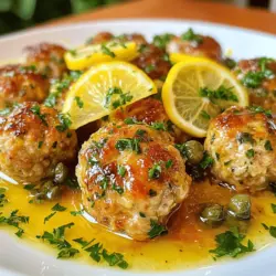 If you’re looking for a dish that tantalizes the taste buds while keeping things light and fresh, look no further than Zesty Chicken Piccata Meatballs. This delightful recipe marries the traditional Italian flavors of chicken piccata with the comforting, hearty appeal of meatballs. Picture juicy, tender meatballs infused with the vibrant zing of lemon, the briny burst of capers, and the aromatic notes of fresh parsley. It’s a dish that not only satisfies your hunger but also brings a refreshing brightness to your table, making it perfect for any occasion.