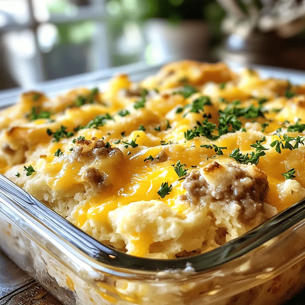 When it comes to breakfast, few dishes embody the essence of comfort and satisfaction like a hearty casserole. The warm, inviting aroma of a baked breakfast casserole can transform a simple morning into a delightful culinary experience that brings families and friends together. One such dish that perfectly encapsulates the joy of breakfast is the Easy Biscuits and Gravy Breakfast Casserole. This recipe stands out not only for its robust flavors but also for its delightful combination of textures, making it an ideal choice for family gatherings, brunch parties, or a cozy weekend breakfast.