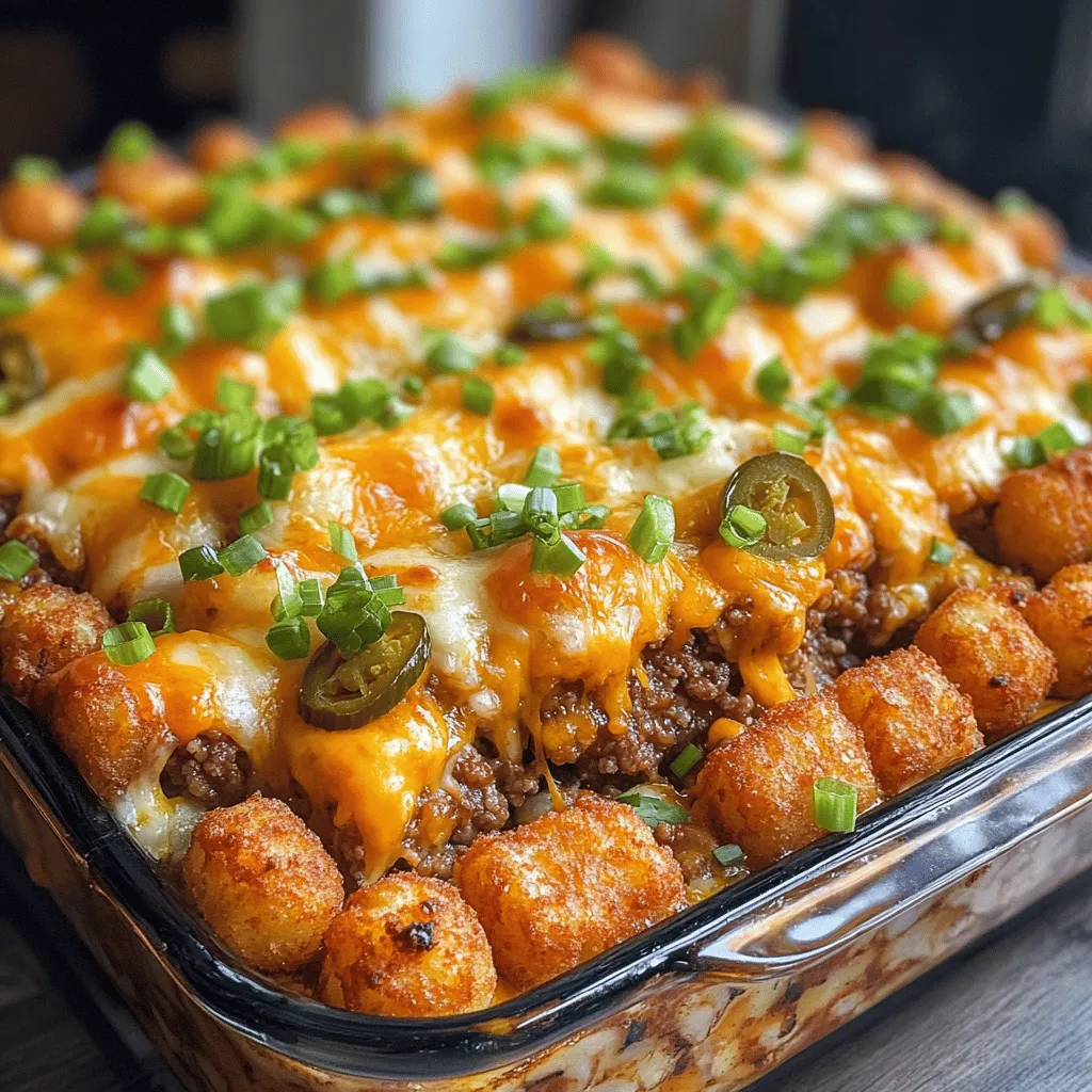 To create a delicious Cheeseburger Tater Tot Casserole, it’s essential to understand the key ingredients that come together to form this mouthwatering dish. Here’s a breakdown of what you’ll need: