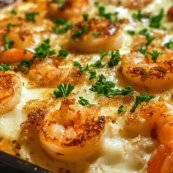 Garlic Shrimp Gratin is a culinary masterpiece that combines the succulent flavors of shrimp with a rich, creamy sauce and a crispy topping. This dish is perfect for special occasions, romantic dinners, or simply indulging in an extraordinary seafood experience at home. The allure of Garlic Shrimp Gratin lies not only in its delectable taste but also in its ability to elevate any meal with minimal effort.