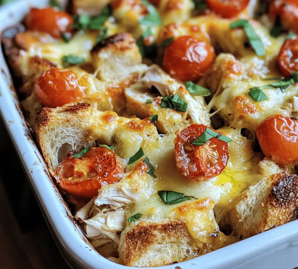 In the realm of comfort food, few dishes can match the satisfying combination of flavors and textures found in the Chicken Bruschetta Casserole. This dish artfully blends the freshness of traditional bruschetta with hearty chicken and a melty layer of gooey cheese, making it a perfect choice for family dinners, potlucks, or even a cozy night in. What sets this casserole apart is its ability to elevate simple ingredients into a meal that's both comforting and enticing.