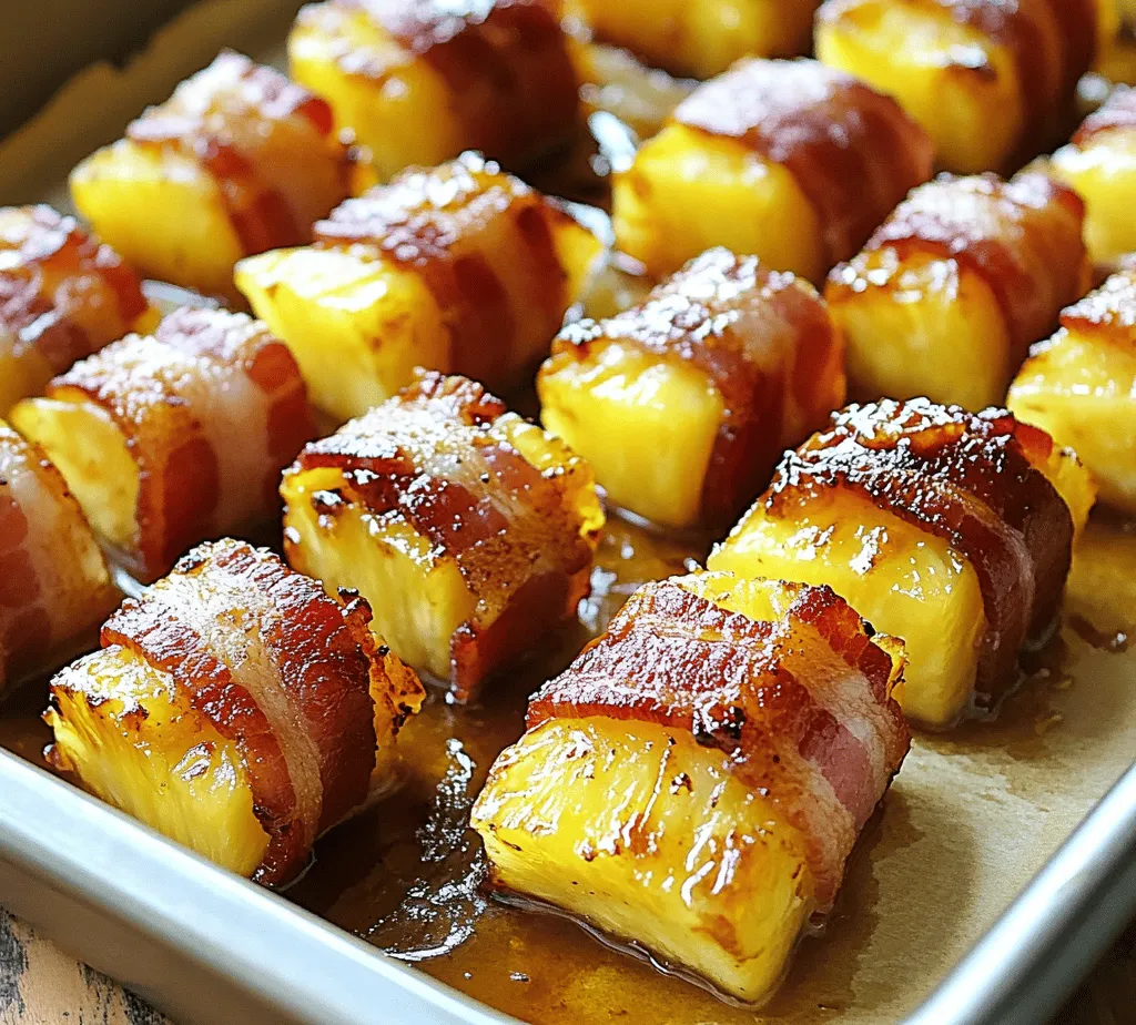 If you're looking for a crowd-pleasing appetizer that elegantly balances sweet and savory flavors, look no further than savory sweet bacon-wrapped pineapple. This delightful dish has gained immense popularity at gatherings, parties, and barbecues, and for good reason. The juicy sweetness of ripe pineapple melds perfectly with the crispy, salty goodness of bacon, creating a flavor combination that tantalizes the taste buds.