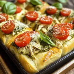 To create the perfect Pesto Chicken Pull-Apart Sliders, it’s essential to understand the role each ingredient plays in achieving that irresistible flavor profile and texture. Let's dive into the key components that make this dish so special.