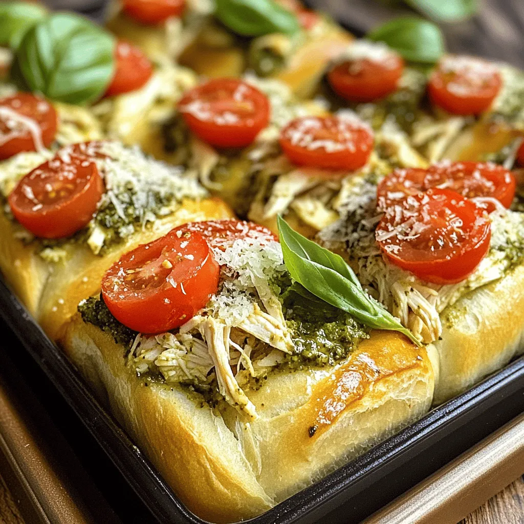 To create the perfect Pesto Chicken Pull-Apart Sliders, it’s essential to understand the role each ingredient plays in achieving that irresistible flavor profile and texture. Let's dive into the key components that make this dish so special.