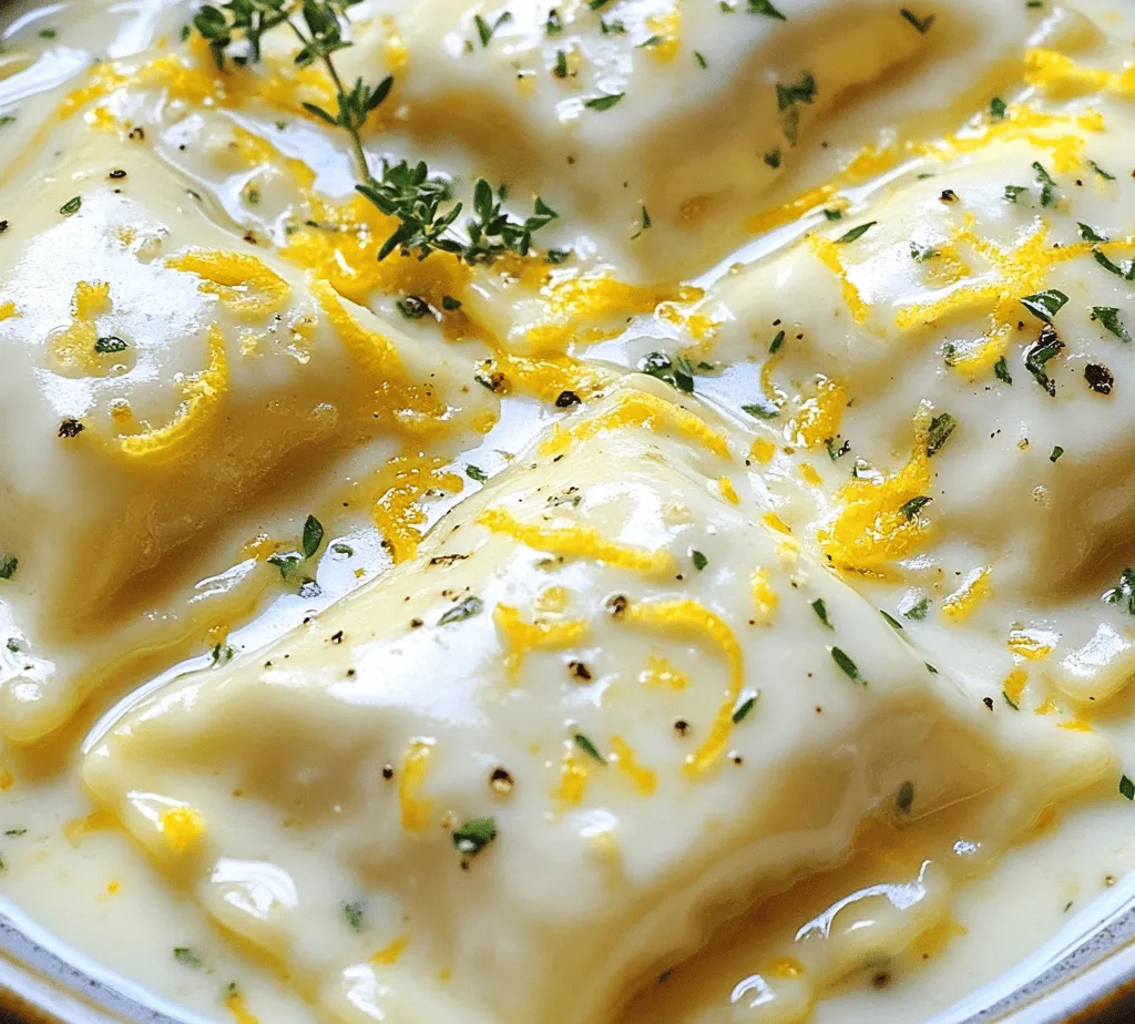 Zesty Creamy Lemon Ravioli is a delightful dish that effortlessly brings together the richness of a creamy sauce with the invigorating freshness of lemon. Imagine enjoying a plate of perfectly cooked ravioli, enveloped in a luscious sauce that brightens your palate with every bite. This dish is not only a culinary treat but also a quick and gourmet meal option that you can whip up right in your kitchen. Whether you’re planning a cozy dinner for yourself or aiming to impress guests with an elegant dish, this recipe is sure to be a crowd-pleaser.