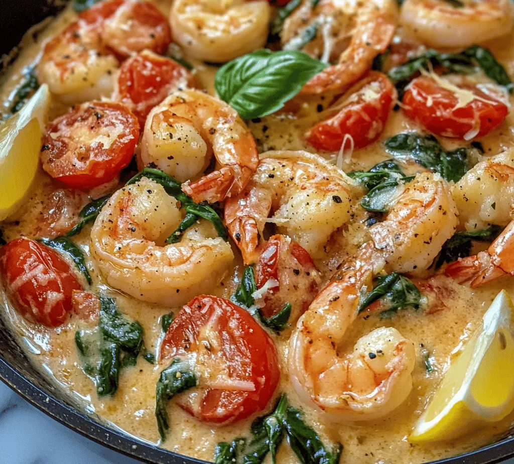 Creamy Tuscan Garlic Shrimp is a delightful dish that transports your taste buds straight to the heart of Italy. This culinary masterpiece seamlessly blends succulent shrimp with a luscious, creamy sauce infused with fragrant garlic, vibrant cherry tomatoes, and fresh spinach. The combination of flavors creates an irresistible profile that has captured the hearts of home cooks and food enthusiasts alike. Whether you're looking for a quick weeknight dinner or something special for a gathering, this dish is incredibly versatile and sure to impress.