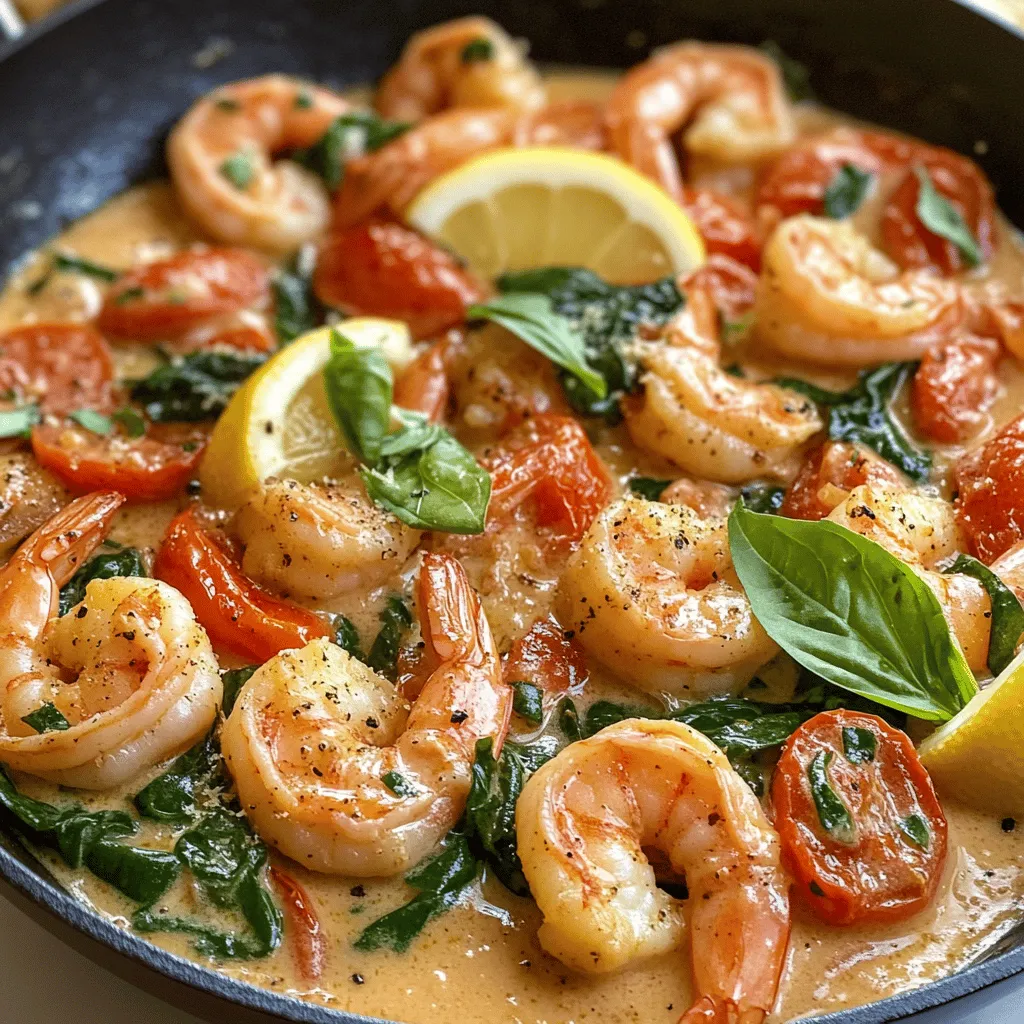 Creamy Tuscan Garlic Shrimp is a delightful dish that transports your taste buds straight to the heart of Italy. This culinary masterpiece seamlessly blends succulent shrimp with a luscious, creamy sauce infused with fragrant garlic, vibrant cherry tomatoes, and fresh spinach. The combination of flavors creates an irresistible profile that has captured the hearts of home cooks and food enthusiasts alike. Whether you're looking for a quick weeknight dinner or something special for a gathering, this dish is incredibly versatile and sure to impress.