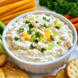 Discover the refreshing taste of the sea with our Chilled Ocean Delight: Creamy Cold Crab Dip. This delightful recipe is perfect for summer gatherings, picnics, or any occasion that calls for a light and flavorful appetizer. With its creamy texture and rich flavors, this crab dip will quickly become a favorite among your family and friends. Whether you're hosting a backyard barbecue or simply enjoying a casual evening with loved ones, this dip is sure to impress.