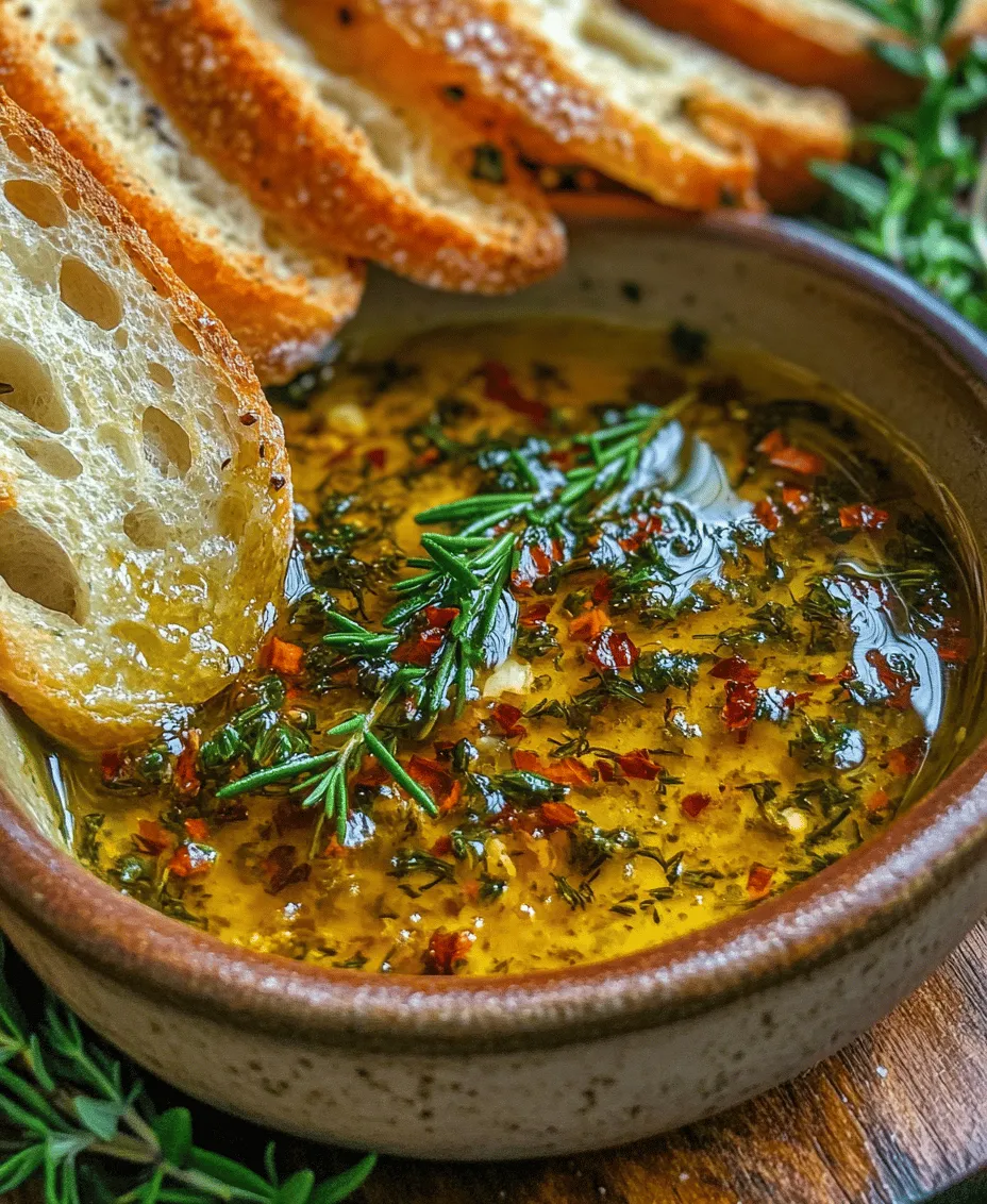 In the world of appetizers, few dishes capture the essence of simplicity and flavor quite like an olive oil dip served with warm, crusty bread. This Olive Oil Haven Dip is not just a recipe; it’s an experience that brings together the richness of extra virgin olive oil, the aromatic touch of fresh herbs, and the satisfying crunch of freshly baked bread. Perfect for gatherings or a quiet evening at home, this dip is both indulgent and easy to prepare, making it a must-try for any food enthusiast.