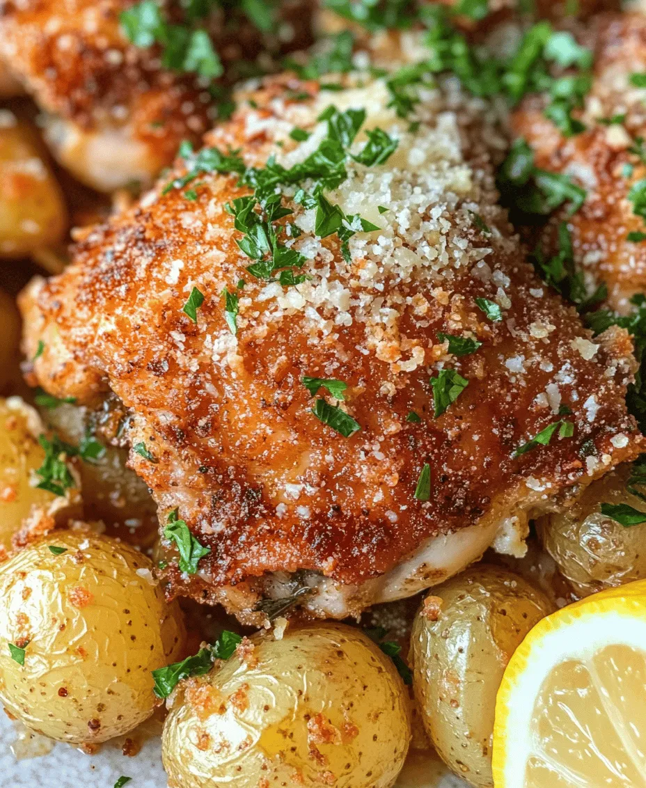 Looking for a dish that combines comfort, flavor, and simplicity? Garlic Parmesan Chicken and Potatoes is the answer. This mouthwatering recipe is perfect for family dinners or gatherings, bringing together the savory goodness of tender chicken and crispy potatoes, all enveloped in the rich flavors of garlic and Parmesan cheese. Even the most novice home cooks will find this dish accessible, thanks to its straightforward preparation and minimal ingredients. Whether you're planning a busy weeknight meal or a special occasion, this recipe promises to impress everyone at the table.