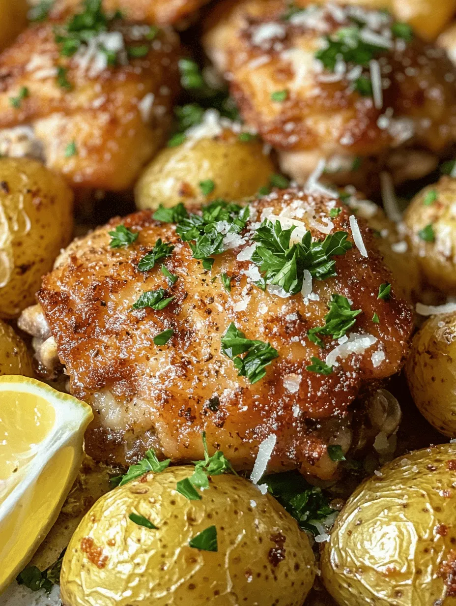 Looking for a dish that combines comfort, flavor, and simplicity? Garlic Parmesan Chicken and Potatoes is the answer. This mouthwatering recipe is perfect for family dinners or gatherings, bringing together the savory goodness of tender chicken and crispy potatoes, all enveloped in the rich flavors of garlic and Parmesan cheese. Even the most novice home cooks will find this dish accessible, thanks to its straightforward preparation and minimal ingredients. Whether you're planning a busy weeknight meal or a special occasion, this recipe promises to impress everyone at the table.