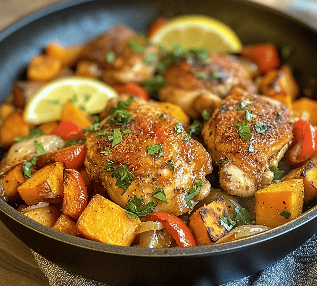 Cooking a wholesome meal can sometimes feel like a daunting task, especially on busy weeknights when time is of the essence. However, our One-Pan Chicken and Sweet Potato Skillet Delight simplifies the process, allowing you to whip up a delicious and nutritious dish without the hassle of multiple pots and pans. This recipe combines tender, juicy chicken thighs with hearty sweet potatoes and an array of vibrant vegetables, creating a well-rounded meal that is both satisfying and easy to prepare.