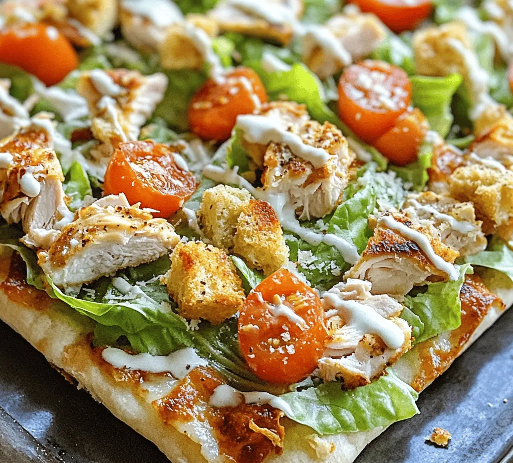 To create the perfect Crispy Chicken Caesar Flatbreads, it's essential to understand the role of each ingredient. This knowledge not only enhances your cooking experience but also allows for variations that can elevate the dish according to your taste preferences.