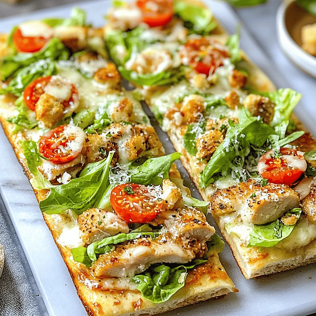 To create the perfect Crispy Chicken Caesar Flatbreads, it's essential to understand the role of each ingredient. This knowledge not only enhances your cooking experience but also allows for variations that can elevate the dish according to your taste preferences.