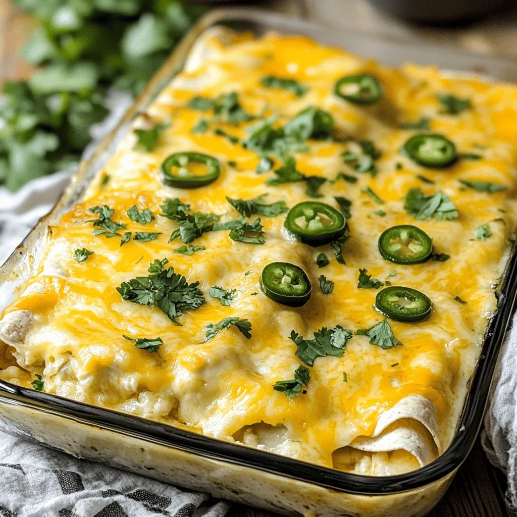 Cheesy white chicken enchiladas are a delightful dish that perfectly encapsulates comfort food. With their creamy texture and rich flavors, they are an ideal choice for family dinners, gatherings with friends, or even a cozy night in. The warmth of the enchiladas, combined with the melty cheese and tender chicken, creates a dish that is not just satisfying but also incredibly inviting.