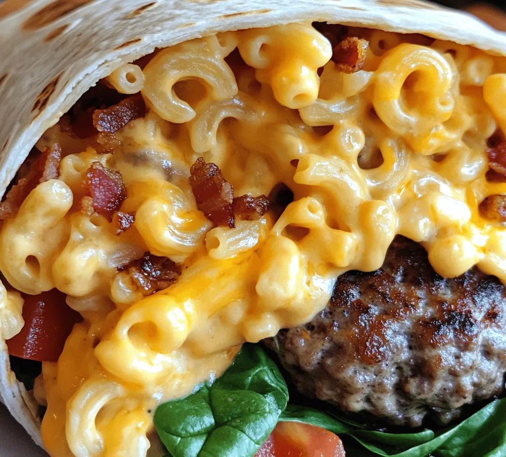 In the world of comfort food, few dishes resonate as strongly as the beloved combination of bacon, macaroni and cheese, and burgers. These classic flavors are deeply ingrained in many culinary traditions, evoking feelings of nostalgia and satisfaction. Today, we take this delightful trio and elevate it into a delicious Bacon Mac 'n' Cheese Burger Wrap. This indulgent recipe not only satisfies cravings but also offers a fun and creative way to enjoy these favorite flavors in a portable format.