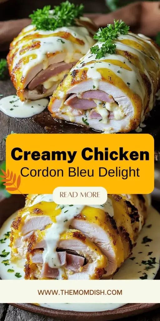 Elevate your dinner game with this deliciously creamy Chicken Cordon Bleu recipe! Discover how to prepare tender chicken breasts stuffed with savory ham and rich cheese, all coated in crispy breadcrumbs. This culinary classic is simplified for home cooks, allowing you to impress your family and friends effortlessly. Click to explore the recipe and bring restaurant-quality flavors into your kitchen today!