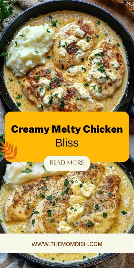 Indulge in the rich flavors of Creamy Dreamy Melty Chicken, a delightful dish that’s perfect for any occasion! This easy-to-make recipe features tender chicken breasts enveloped in a luxurious creamy sauce, making it a favorite for both family dinners and special events. Learn how to create this culinary masterpiece with simple ingredients and step-by-step instructions. Click through now to explore the full recipe and impress your loved ones!