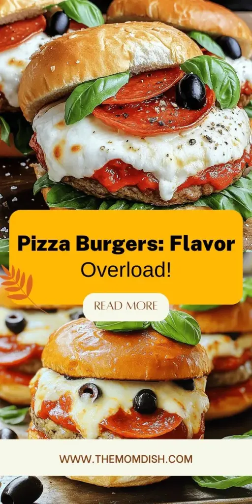 Elevate your mealtime with Pizza Burgers, a delicious fusion of flavors that combines the juicy goodness of a burger with the savory tastiness of pizza. Imagine a perfectly seasoned patty topped with marinara sauce and gooey mozzarella cheese, customizable with your favorite toppings. Perfect for family dinners or casual gatherings, these versatile burgers are sure to impress. Click through to explore the full recipe and transform your dining experience!