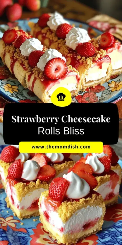 Indulge in the delightful experience of Strawberry Shortcake Cheesecake Rolls that perfectly blend fresh strawberries and creamy cheesecake in a fun, easy-to-make roll. This versatile dessert is perfect for any occasion, from summer gatherings to cozy nights at home. Impress your guests with its beautiful presentation and delicious taste that's sure to satisfy any sweet craving. Click through to explore the full recipe and bring this enchanting treat to life!