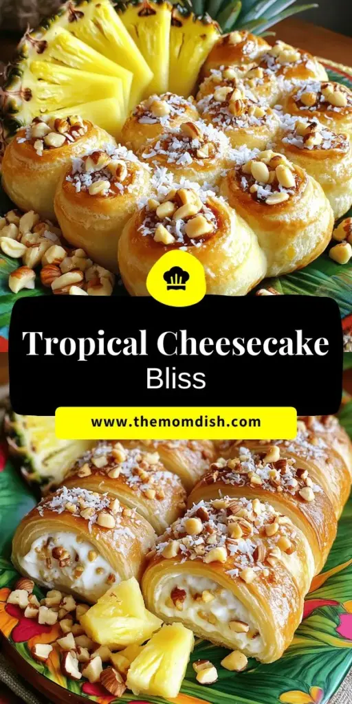 Indulge in the tropical flavors of the Hawaiian Paradise Cheesecake Danish, a delightful dessert that combines creamy cheesecake and fluffy sweet rolls for a taste of paradise. Perfect for brunches or special occasions, this easy-to-follow recipe features crushed pineapple, toasted coconut, and macadamia nuts for added flair. Click through to discover how to make this stunning treat that will impress your family and friends at any gathering!