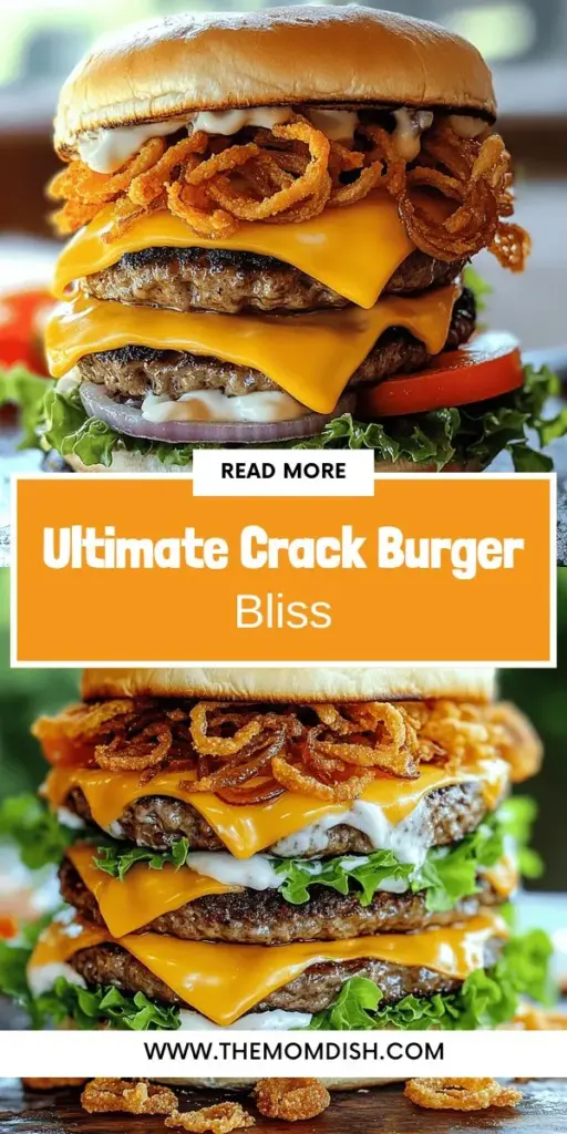 Elevate your burger game with the best Crack Burger recipe! This gourmet twist transforms a classic favorite into an unforgettable culinary experience with juicy beef, smoked paprika, creamy cheddar, and a spicy mayo that'll leave your taste buds dancing. Perfect for impressing friends or a cozy family meal, this recipe guides you through every delicious step. Click through to explore this mouthwatering recipe and get ready to enjoy a burger like no other!