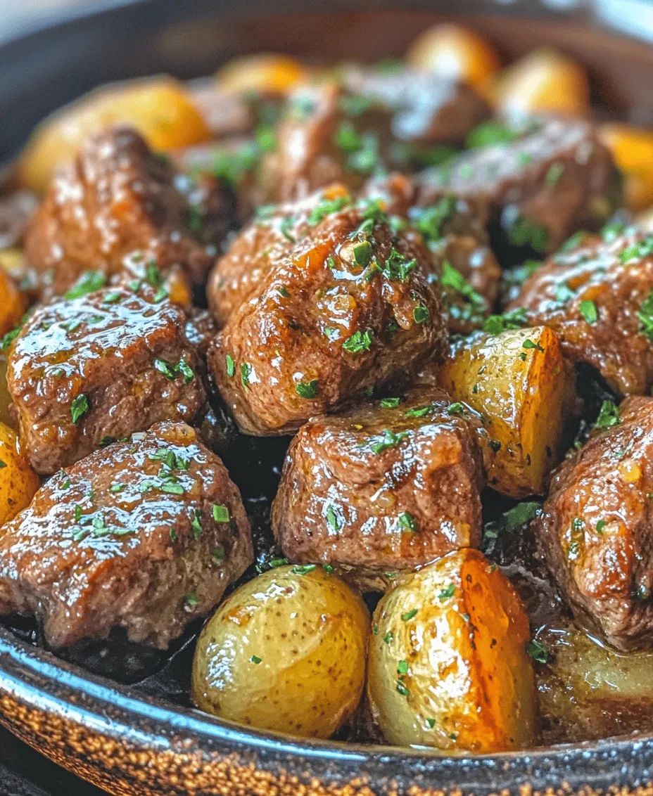 If you're looking for a comforting, flavorful meal that practically prepares itself, the Slow Cooker Garlic Butter Beef Bites & Potatoes is the perfect recipe for you. This dish combines tender chunks of beef with creamy, buttery garlic sauce and hearty baby potatoes, creating a wholesome meal that warms the soul. The convenience of slow cooking allows the flavors to meld beautifully while you go about your day, making it an ideal choice for busy weeknights or leisurely weekends.