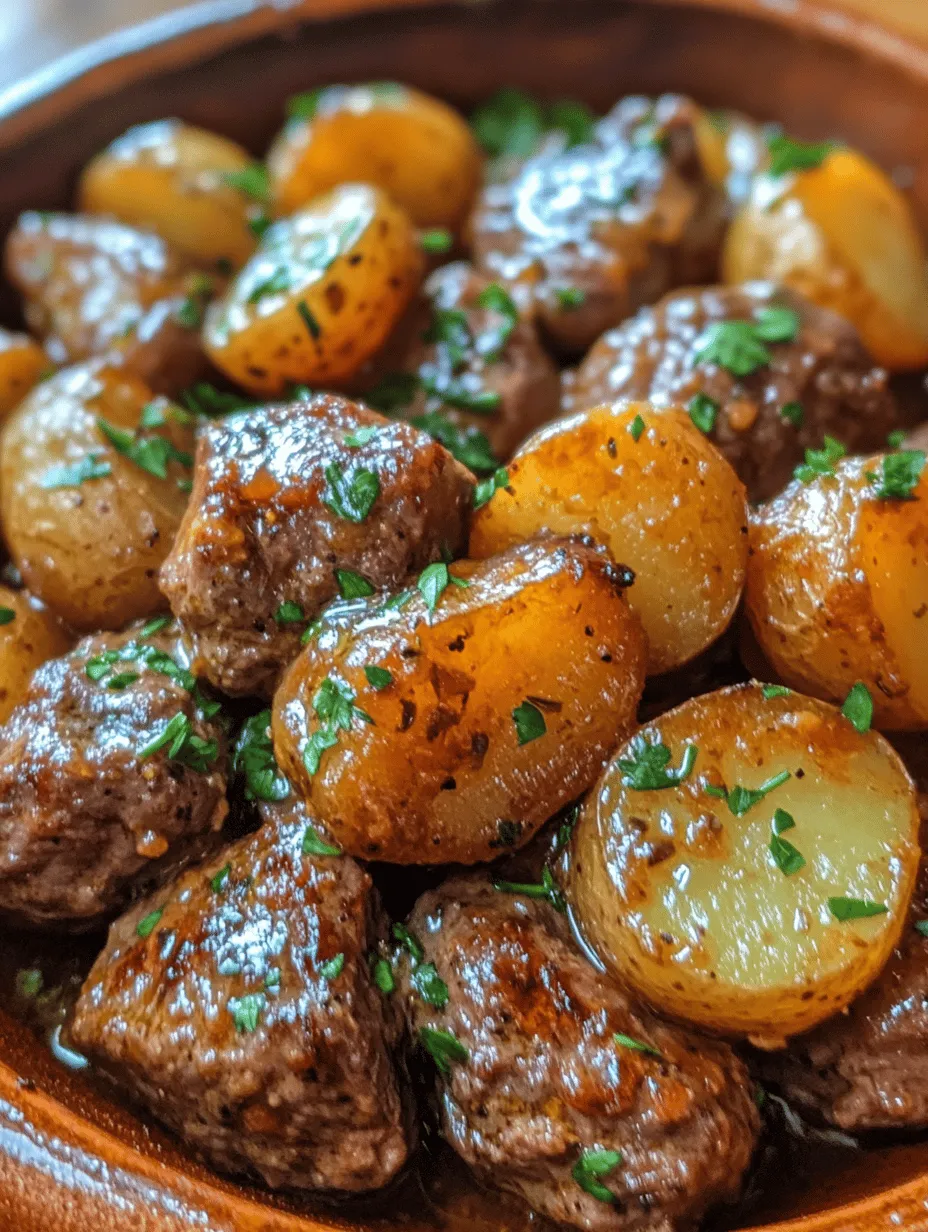 If you're looking for a comforting, flavorful meal that practically prepares itself, the Slow Cooker Garlic Butter Beef Bites & Potatoes is the perfect recipe for you. This dish combines tender chunks of beef with creamy, buttery garlic sauce and hearty baby potatoes, creating a wholesome meal that warms the soul. The convenience of slow cooking allows the flavors to meld beautifully while you go about your day, making it an ideal choice for busy weeknights or leisurely weekends.