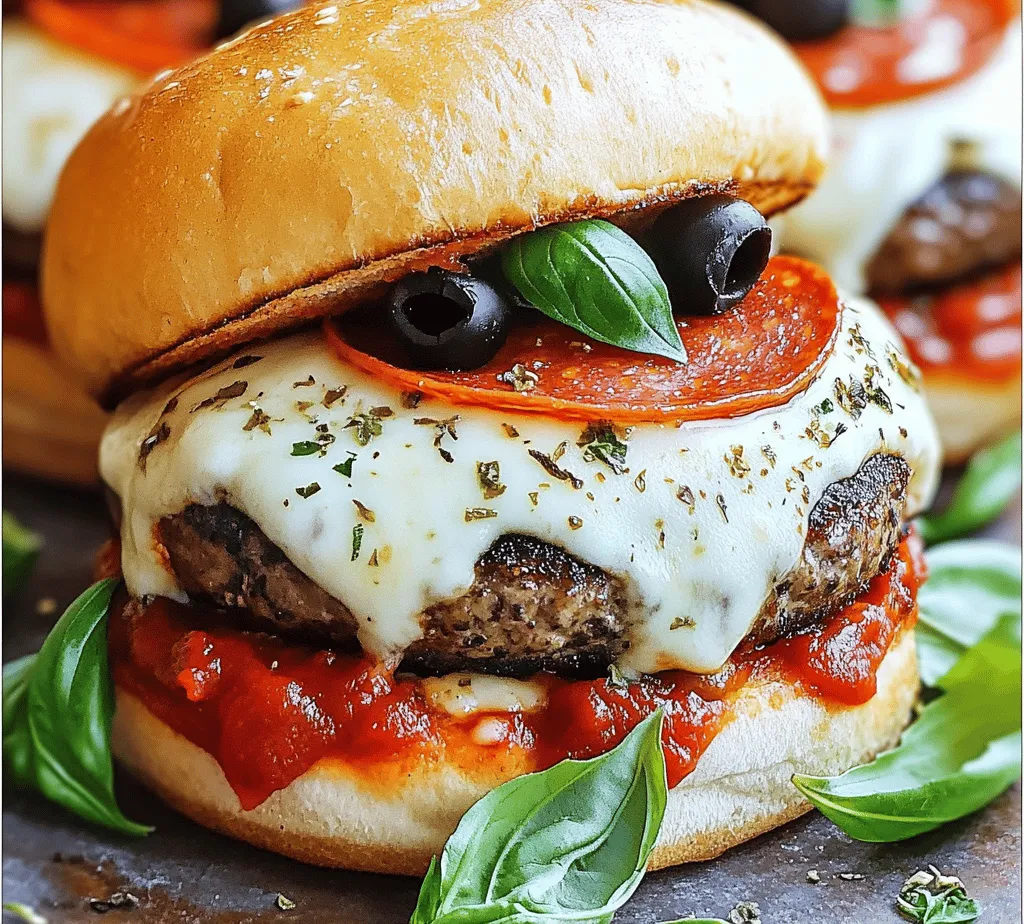 At the heart of every great burger is the ground beef, which serves as the primary protein source in Pizza Burgers. The richness of the beef not only provides a satisfying texture but also acts as a canvas for the infusion of flavors. When choosing ground beef, look for a blend with a higher fat content, around 80/20, as this will ensure juicy and flavorful patties. The fat renders during cooking, contributing to the overall taste and moisture of the burger.