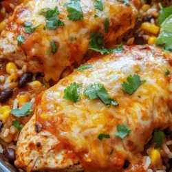 In the realm of comfort food, few dishes can compete with the wholesome goodness of a Cheesy Salsa Chicken and Rice Bake. This hearty meal is not only a feast for the senses but also serves as a perfect solution for families seeking a cozy dinner that pleases both kids and adults alike. With its enticing combination of tender chicken, fluffy rice, nutritious beans, and rich, gooey cheese, all brought together with the zesty kick of salsa, this dish is sure to become a staple in your weekly meal rotation.