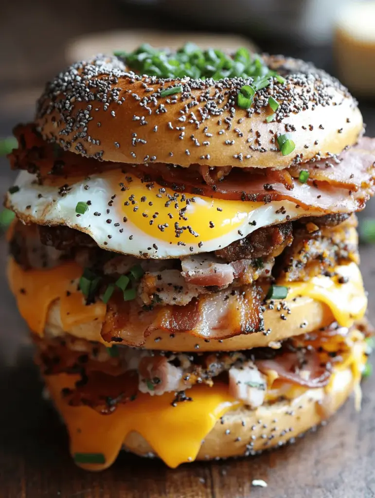 - Bacon: Often considered the king of breakfast meats, bacon adds an irresistible crunch and smoky flavor that elevates the sandwich. Its crispy texture contrasts beautifully with the creamy cheeses and soft bagel, creating a satisfying mouthfeel.