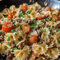 Creamy beef and bowtie pasta is more than just a meal; it's a heartwarming dish that embodies comfort and indulgence, perfect for family gatherings or a cozy night in. Imagine a plate filled with tender pasta enveloped in a luscious, creamy sauce, enriched with savory ground beef and accented by fresh ingredients. This recipe brings together simple yet flavorful elements to create a delightful dining experience that delights the senses and warms the heart.