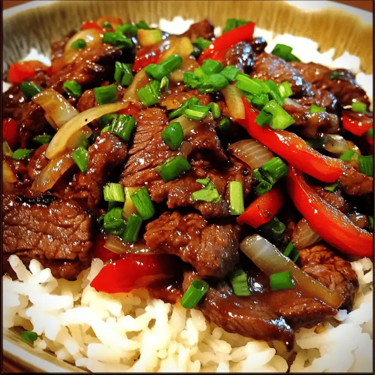 Savory Beef in Black Bean Sauce is a delightful dish that embodies the essence of Asian cuisine with its rich flavors and vibrant colors. This dish combines tender strips of beef with a robust black bean sauce, creating a symphony of taste that is both satisfying and comforting. Originating from Chinese culinary traditions, black bean sauce has become a staple in many Asian households and restaurants. It is revered for its ability to enhance the natural flavors of meat and vegetables, making it a favorite among food enthusiasts and home cooks alike.