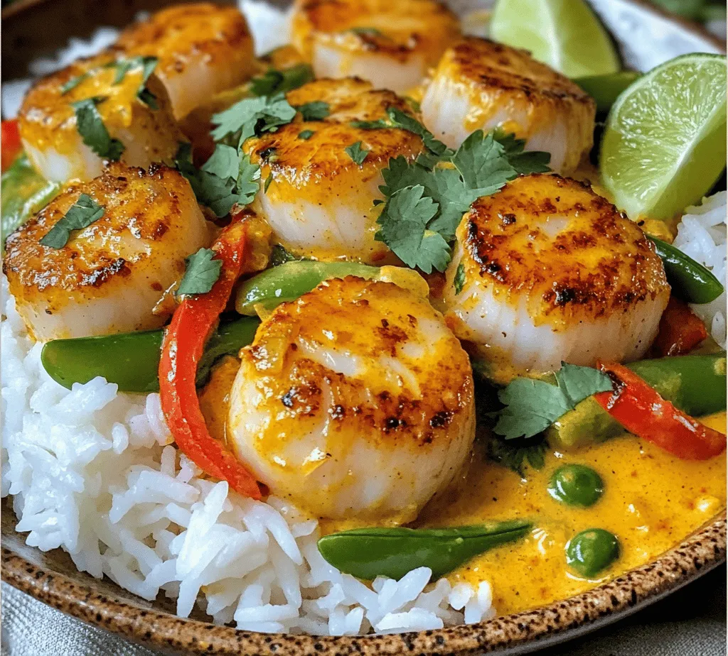 If you’re looking for a dish that beautifully marries simplicity with sophistication, look no further than Spicy Coconut Curry Scallops. This dish showcases luscious scallops enveloped in a creamy coconut milk sauce that bursts with aromatic spices. The harmonious blend of flavors makes it a standout meal that can easily elevate any dining experience. Whether you're preparing a weeknight dinner or planning a special occasion, this recipe promises to impress without requiring extensive culinary skills.