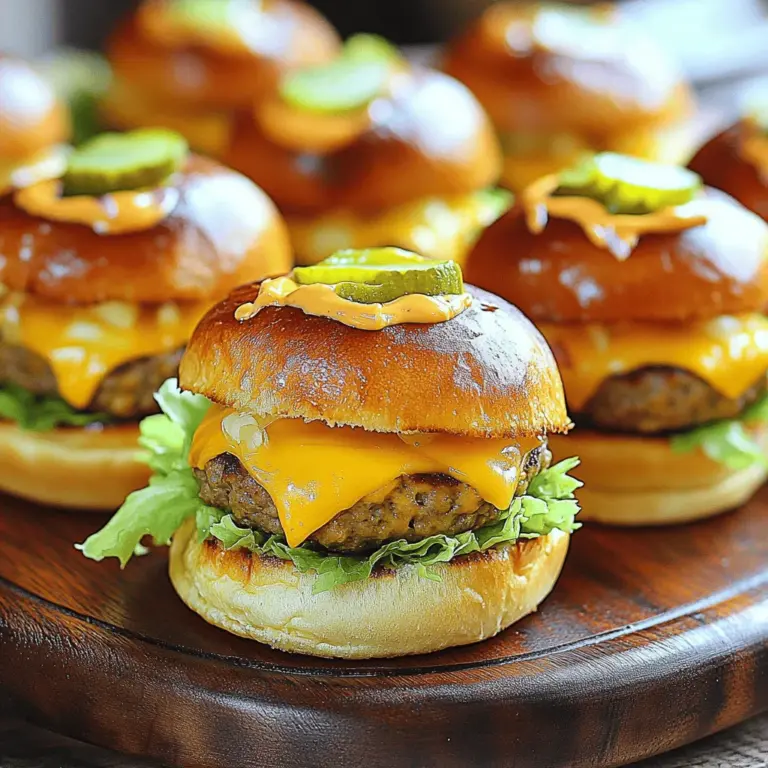 In recent years, sliders have surged in popularity as a versatile and crowd-pleasing food option. These bite-sized burgers are perfect for gatherings, parties, or even a cozy family meal. Their small size allows for easy customization, making them an ideal choice for those who enjoy experimenting with flavors without committing to a full-sized burger. Among the myriad of slider recipes, the Mini Big Mac Cheeseburgers stand out as a fun and delicious twist on the beloved classic.